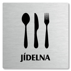 Jídelna, 80x80mm, stříbrná, Nevada